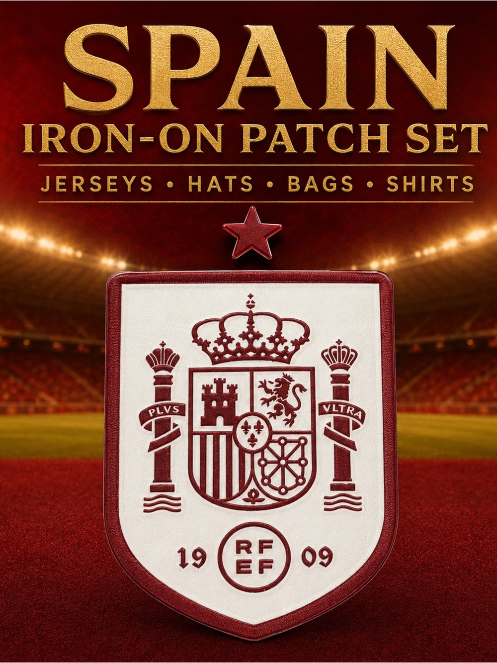 Spain 2026 World Cup Iron-On Soccer Patch